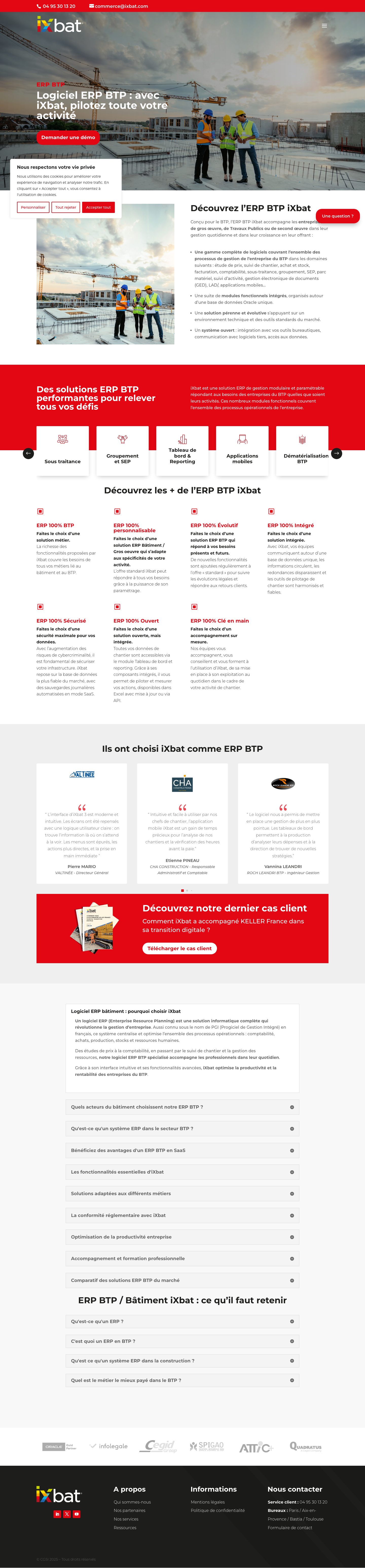 IXbat — projet web réalisé par Xavier Kain