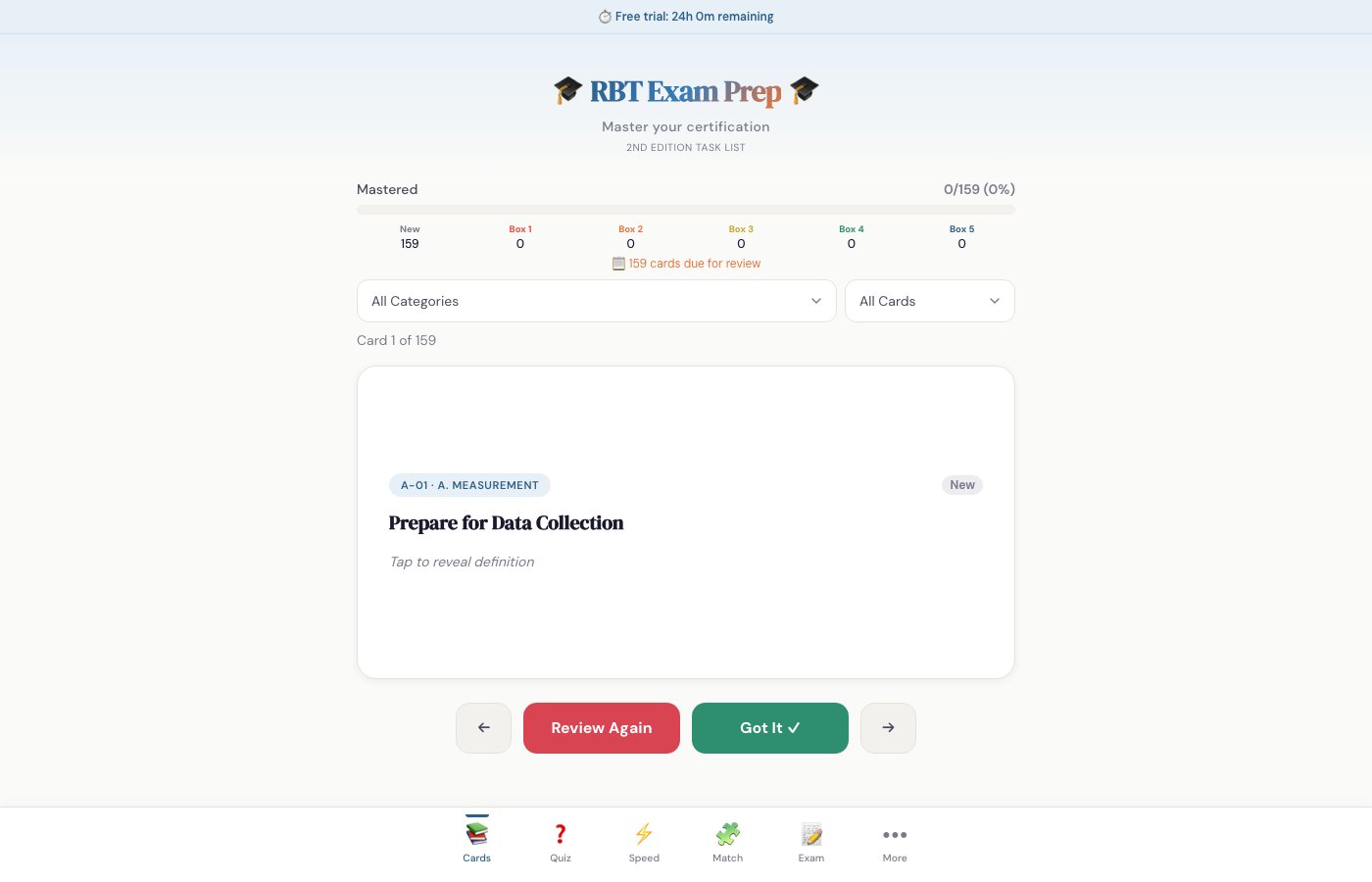 RBT Exam Prep - Application PWA de révision